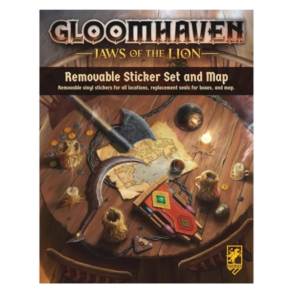 Gloomhaven: Jaws of the Lion Removable Sticker Set & Map - EN