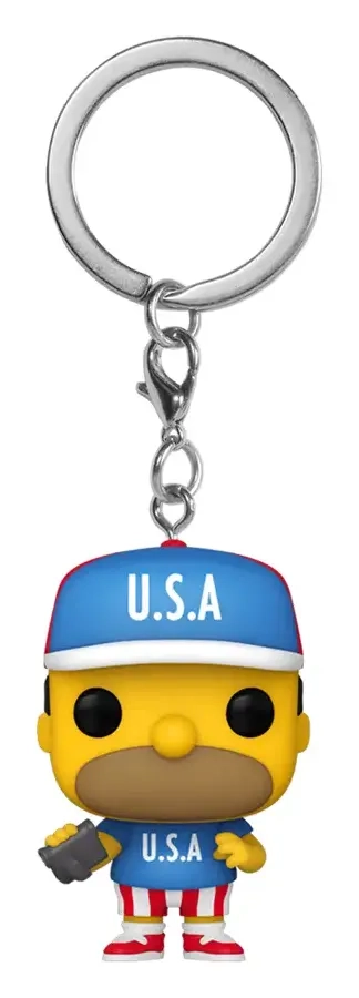 Funko POP Keychains Simpsons - USA Homer Vinyl Figure