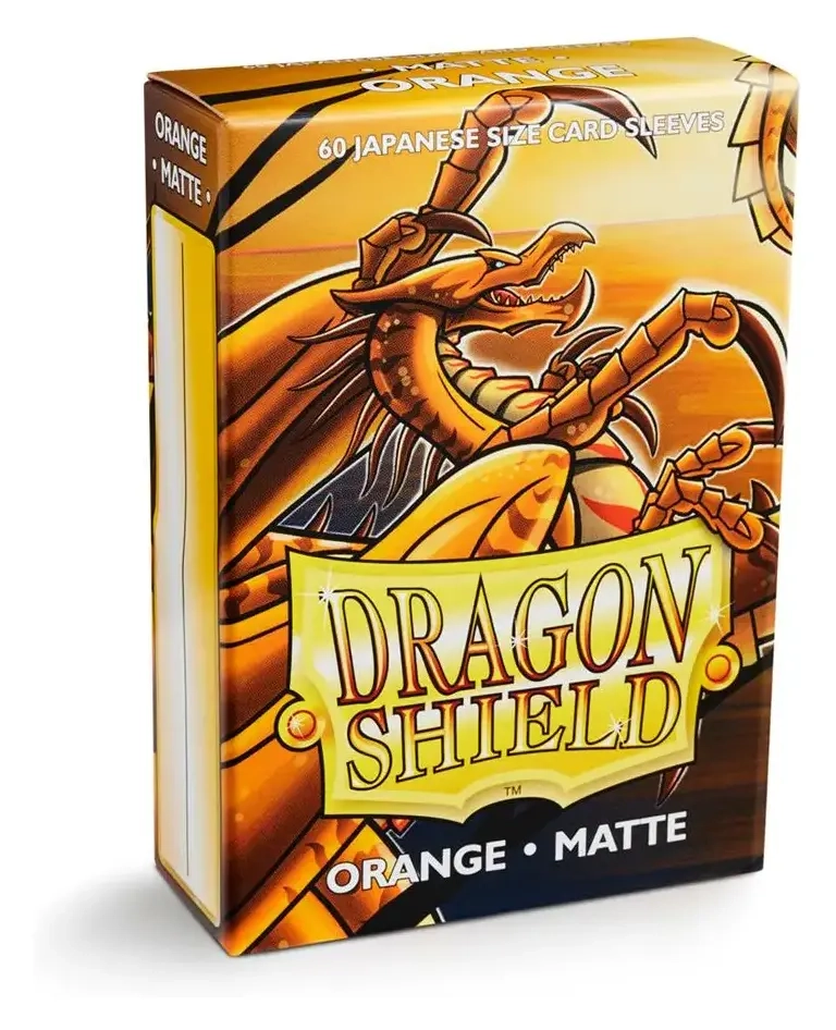 Dragon Shield Small Sleeves - Japanese Matte Orange (60 Sleeves)
