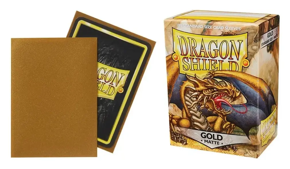 Dragon Shield Standard Sleeves - Matte Gold (100 Sleeves)
