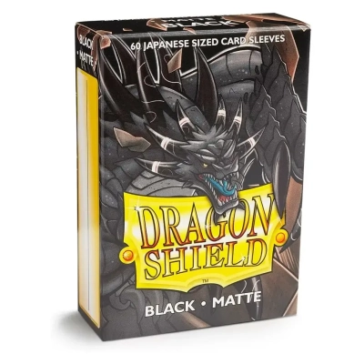 Dragon Shield Small Sleeves - Japanese Matte Black (60 Sleeves)