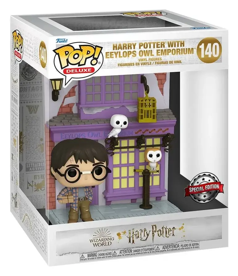 Funko POP! Deluxe: HP Diagon Alley- Eeylops Owl Emporium w/Harry (Exclusive)