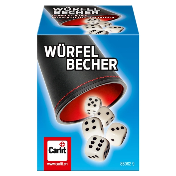 Würfelbecher inkl. 5 Würfeln