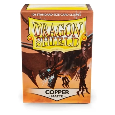 Dragon Shield Standard Matte Sleeves - Copper 'Draco Primus' (100 Sleeves)