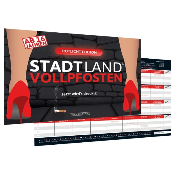 STADT LAND VOLLPFOSTEN – ROTLICHT EDITION (DinA4-Format)