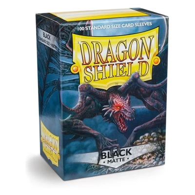 Dragon Shield Standard Sleeves - Matte Black (100 Sleeves)