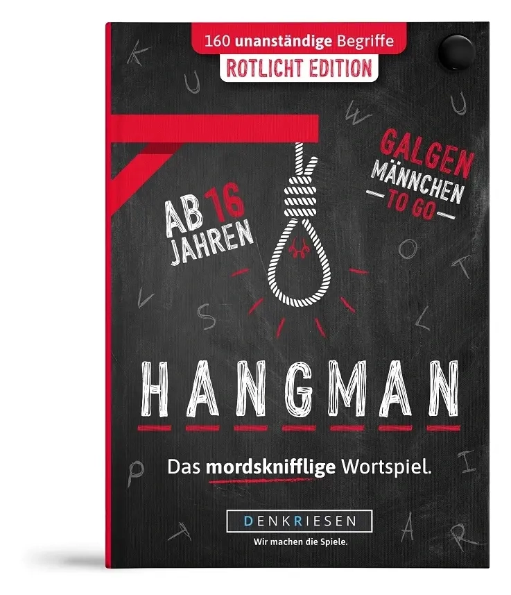 HANGMAN – Rotlicht Edition "Galgenmännchen TO GO"