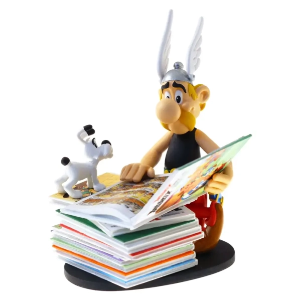 Asterix sitzt auf Bücherstapel * Neuauflage*