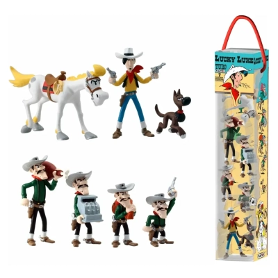 Lucky Luke Minifiguren 7er-Set Characters 4 - 10 cm