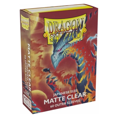 Dragon Shield Japanese Size Matte Clear Outer Sleeves - Clear Cosmere (59 x 86mm)