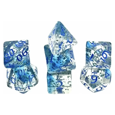 Würfelset Confetti: Blue Sulfer (7)