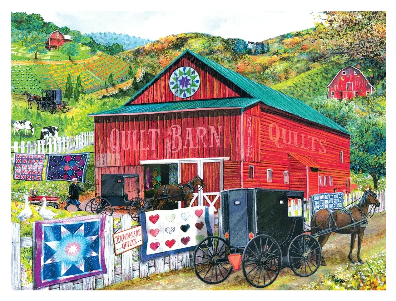 Stopping at the Quilt Barn - Tom Wood