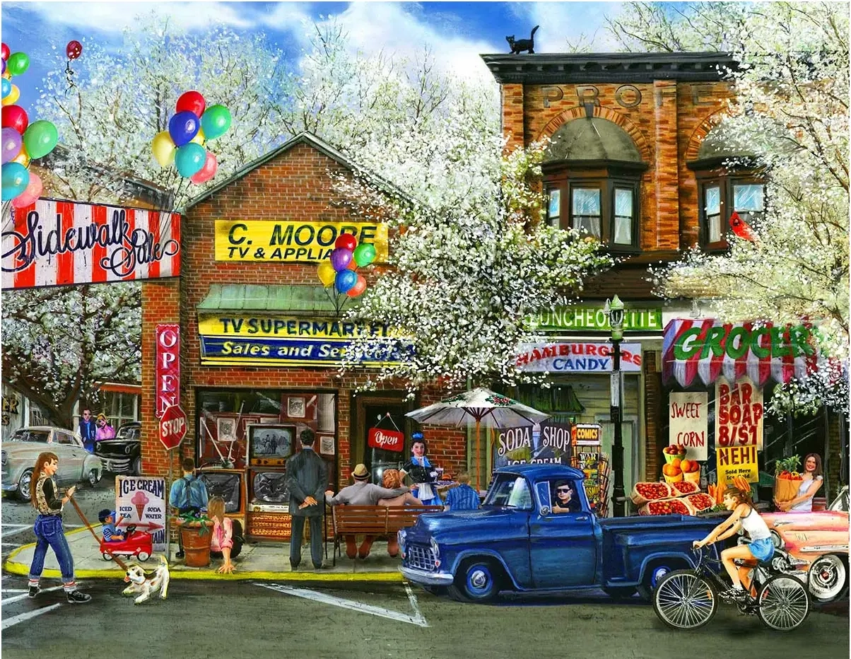 Afternoon on Mainstreet - Tom Wood