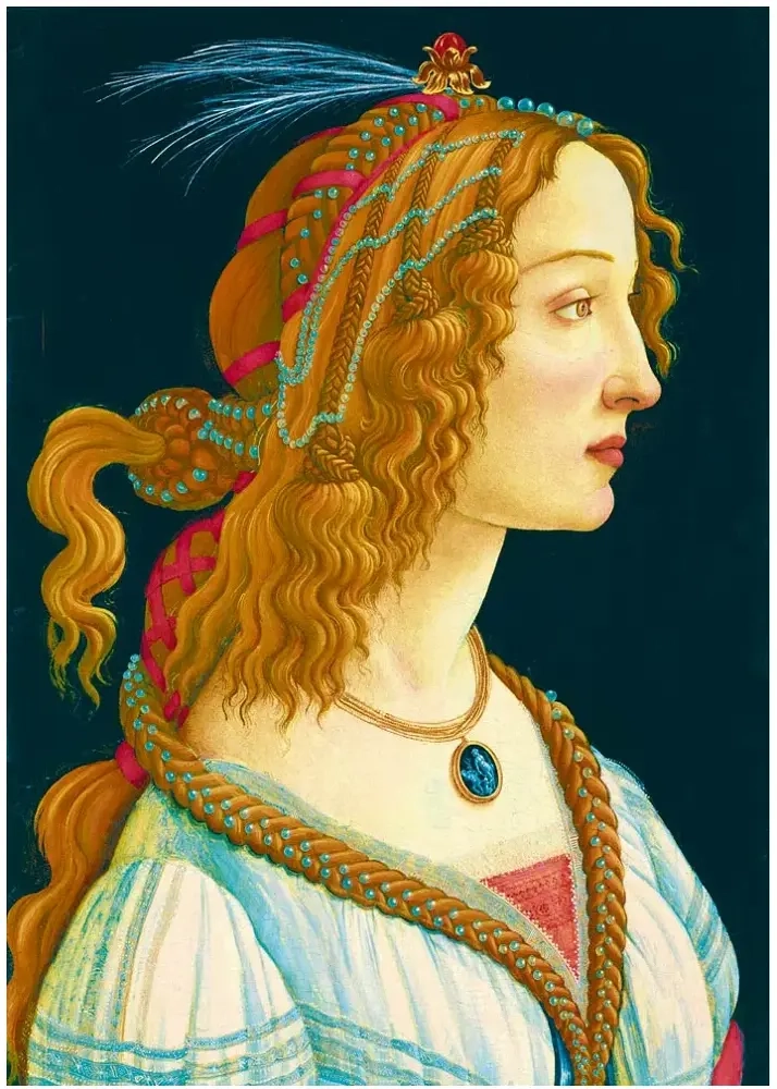 Idealized Portrait of a Lady - 1480 - Sandro Botticelli
