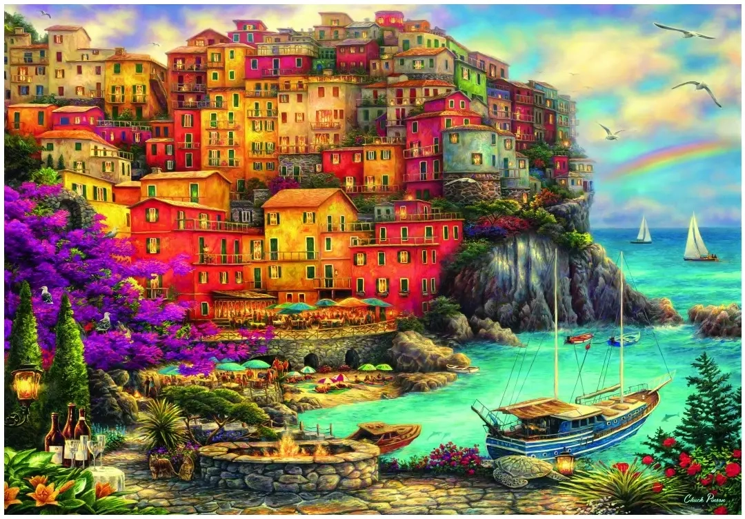 A Beautiful Day at Cinque Terre - Chuck Pinson