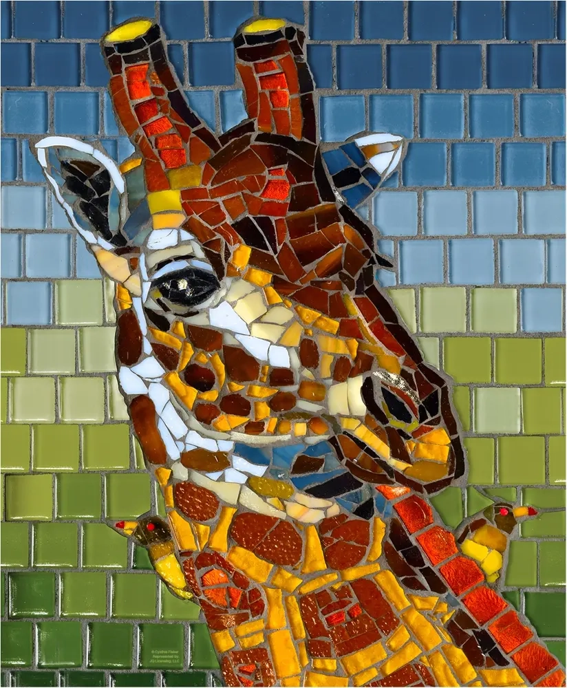 Stained Glass Giraffe