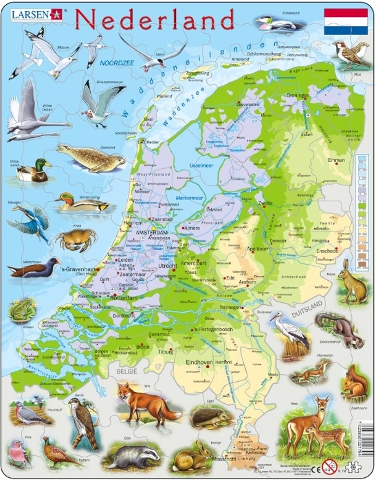 Rahmenpuzzle - Die Niederlande (auf Holländisch)