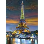 Eiffel Tower at Sunset, Paris, France