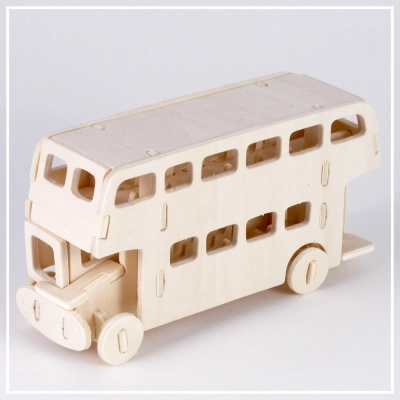 Doppeldecker Bus London - Holzpuzzle 3D