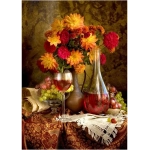 Dahlias and Wine