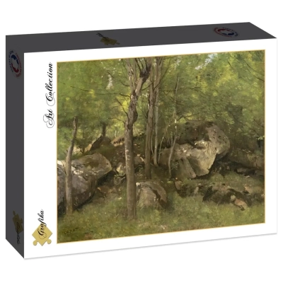 Jean-Baptiste-Camille Corot: Rocks in the Forest of Fontainebleau, 1860-1865 (2000 Teile)