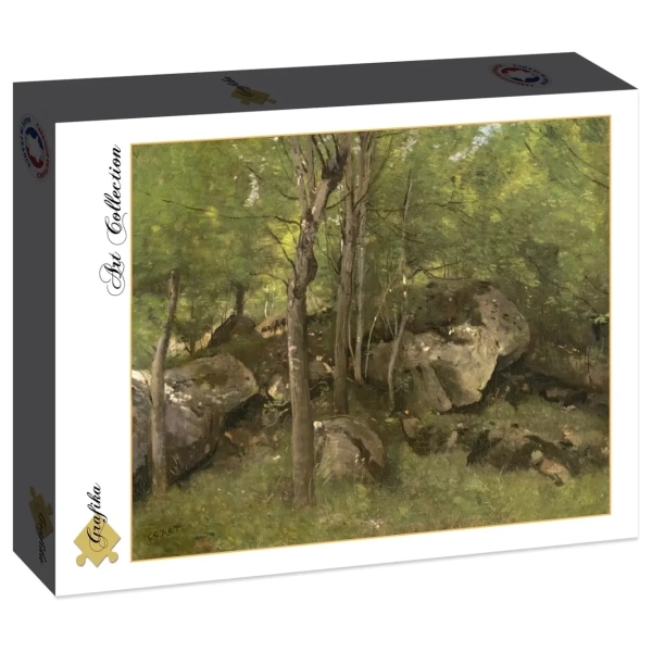 Jean-Baptiste-Camille Corot: Rocks in the Forest of Fontainebleau, 1860-1865 (2000 Teile)