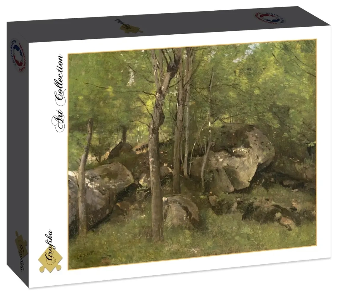 Jean-Baptiste-Camille Corot: Rocks in the Forest of Fontainebleau, 1860-1865 (2000 Teile)