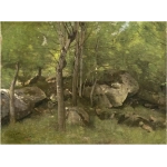 Jean-Baptiste-Camille Corot: Rocks in the Forest of Fontainebleau, 1860-1865 (2000 Teile)