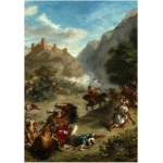 Eugène Delacroix: Arabs Skirmishing in the Mountains, 1863