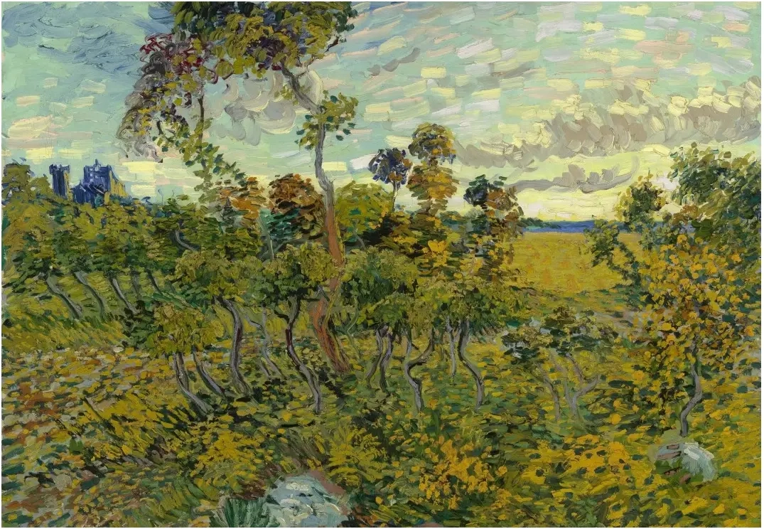 Van Gogh Vincent - Coucher de Soleil à Montmajour, 1888