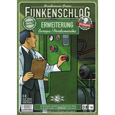 Funkenschlag - Erweiterung 13. Europa/Nordamerika (Recharged Version)