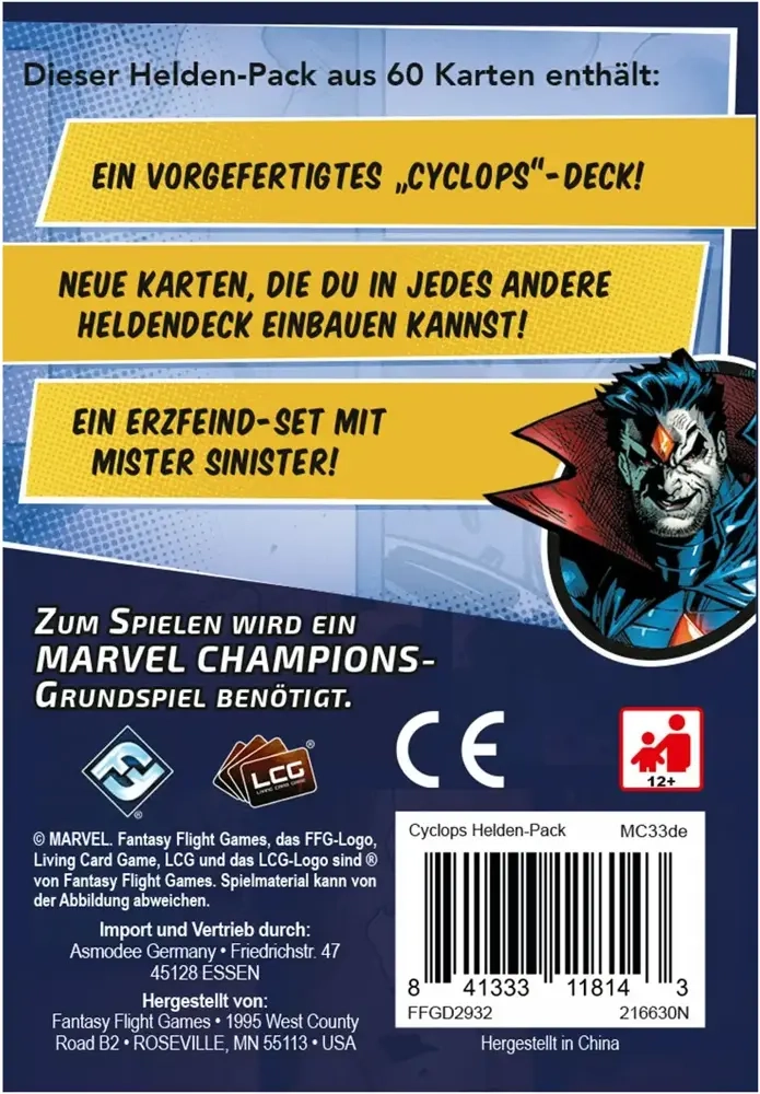 Marvel Champions - Das Kartenspiel - Cyclops Erweiterung