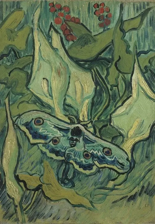 Van Gogh - Giant Peacock Moth, 1889