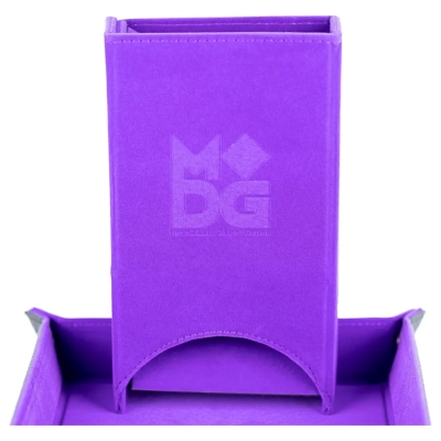 Fold Up Velvet Dice Tower Purple