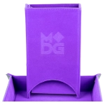 Fold Up Velvet Dice Tower Purple