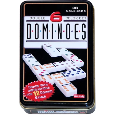 Domino Color 6, 28 Steine