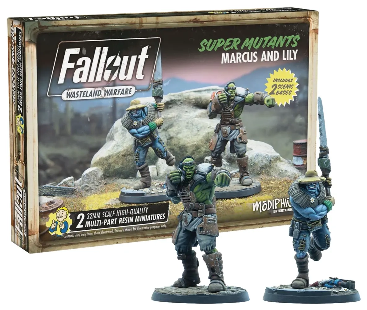 Fallout: Wasteland Warfare - Super Mutants: Marcus and Lily - EN