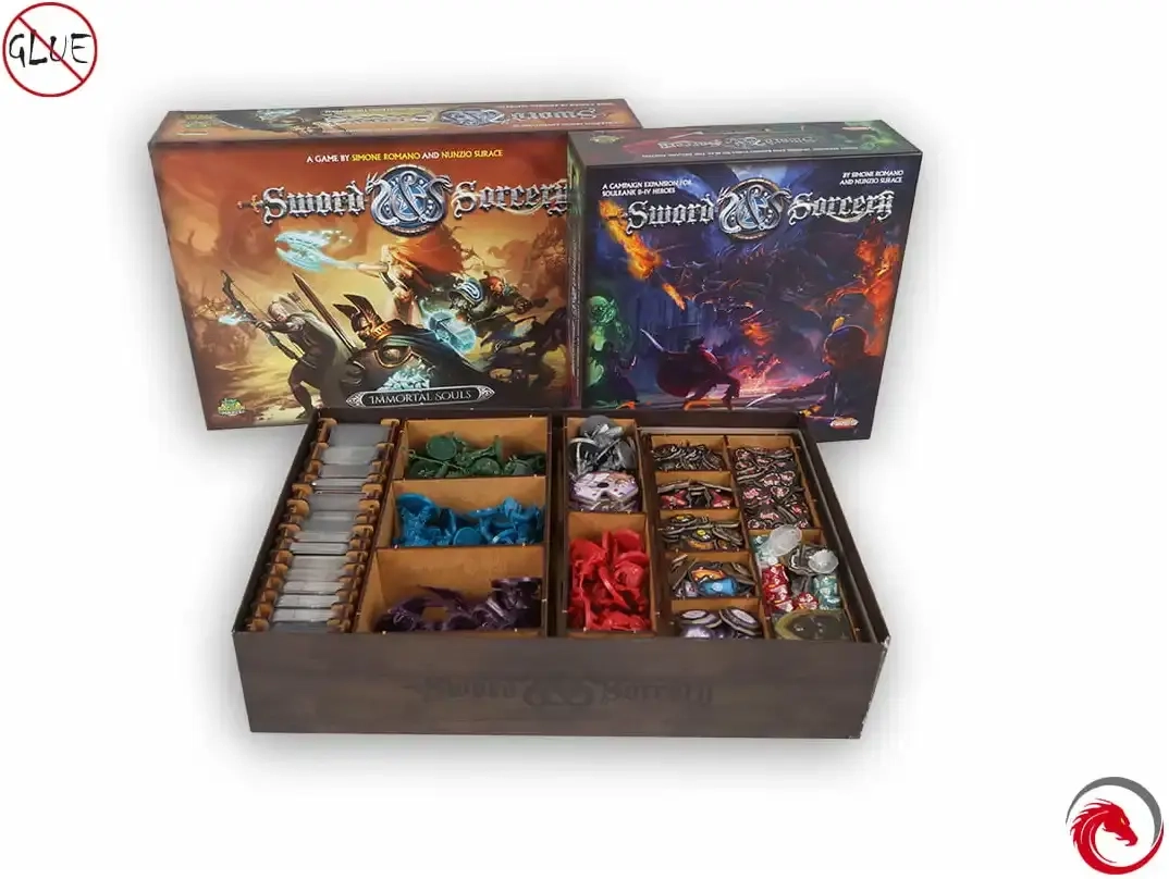 e-Raptor - Sortiereinsatz für Sword & Sorcery + Erweiterung aus Holz