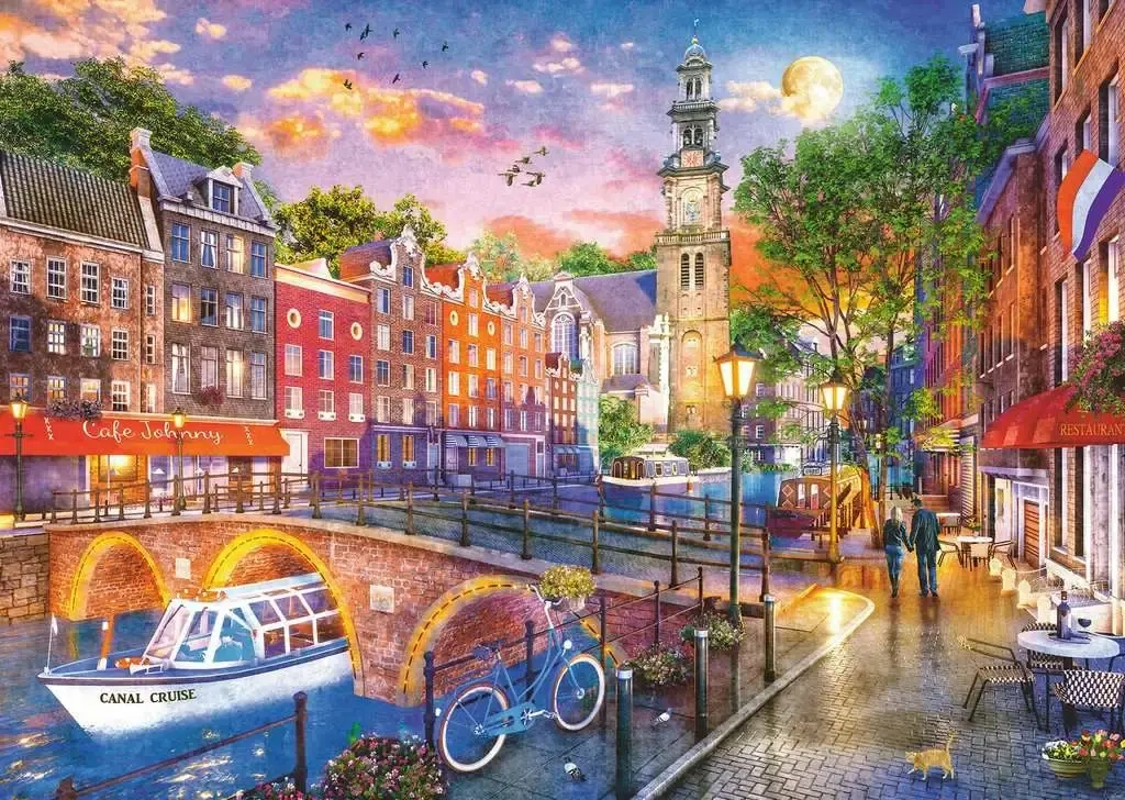 Sonnenuntergang über Amsterdam