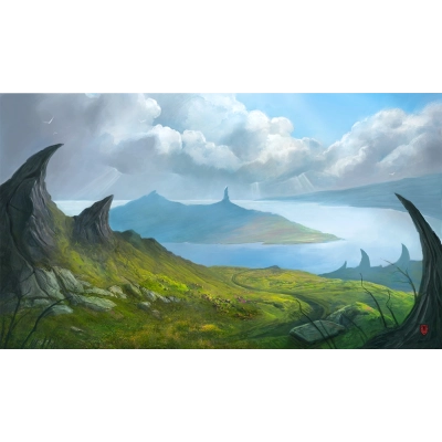 Kraken Wargames TCG Mat Tranquil Island