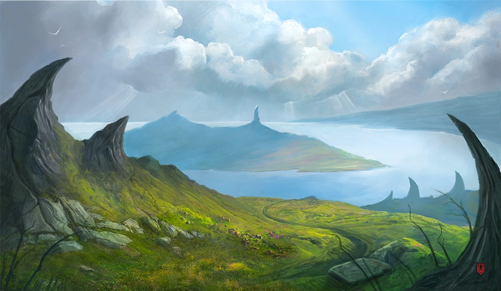 Kraken Wargames TCG Mat Tranquil Island