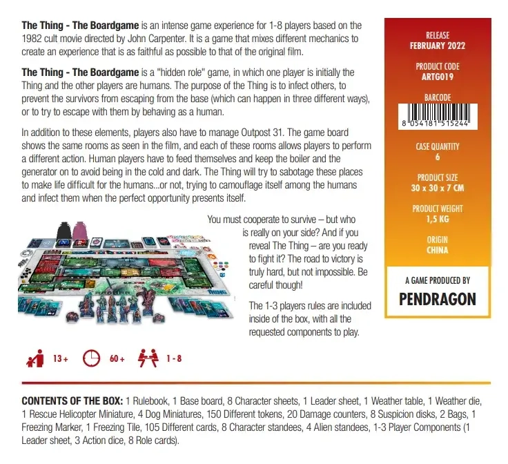 The Thing - The Boardgame - EN