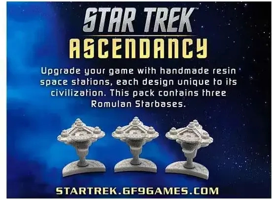 Star Trek Ascendancy Romulan Starbase Set (3)