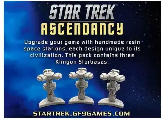 Star Trek Ascendancy: Klingon starbases (3x)