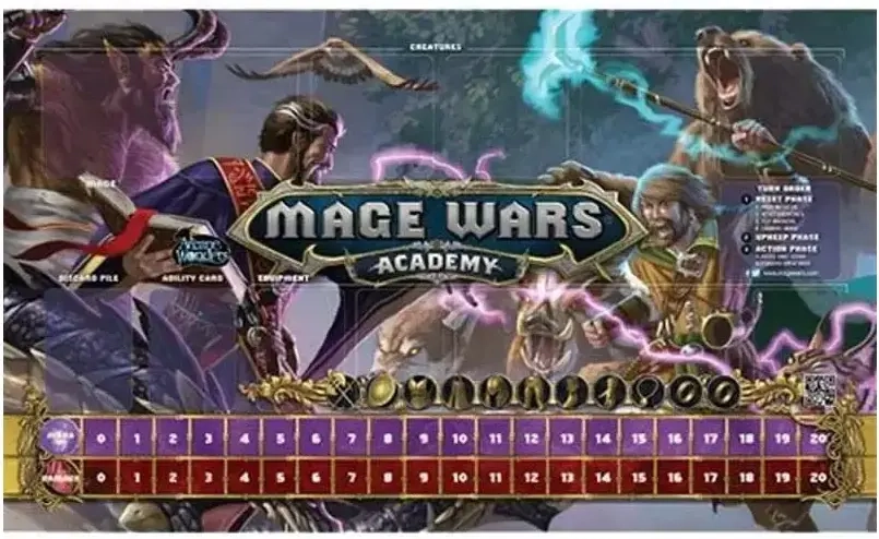 Mage Wars Academy Playmat: Beastmaster vs Wizard - EN