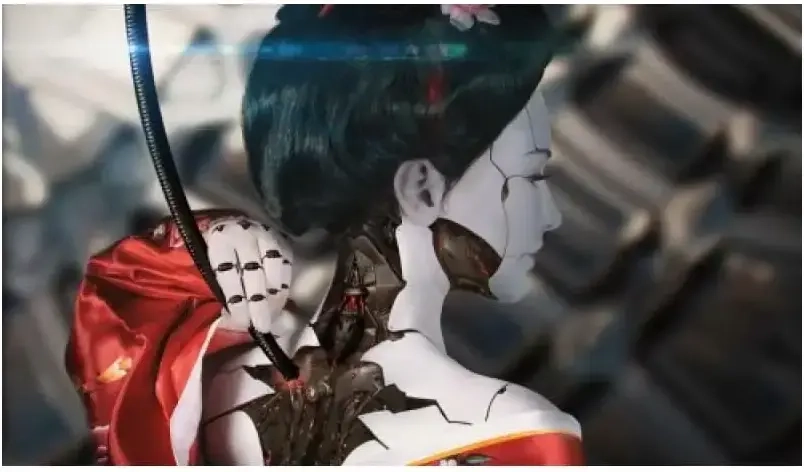 TCG Mat Cyborg Geisha