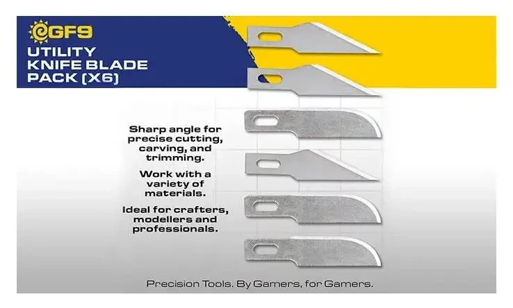 GF9 - Utility Knife Blade Pack (x6)