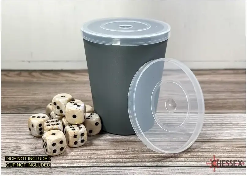 Clear Plastic Dice Cup Lid (Deckel zu Chessex "Flexible" Würfelbecher)