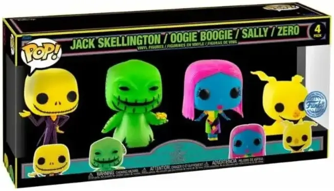 Funko POP! - Movie - Nightmare before Christmas 4er-Pack