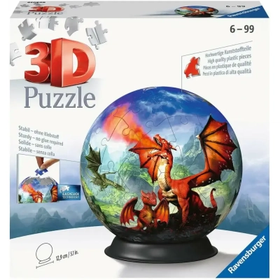 Mystische Drachen - 3D Puzzleball